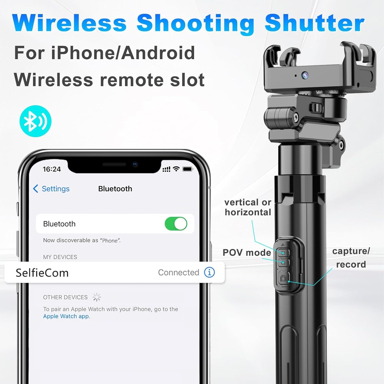 Mbajtëse Inteligjente për Telefon me Auto Face Tracking 360°