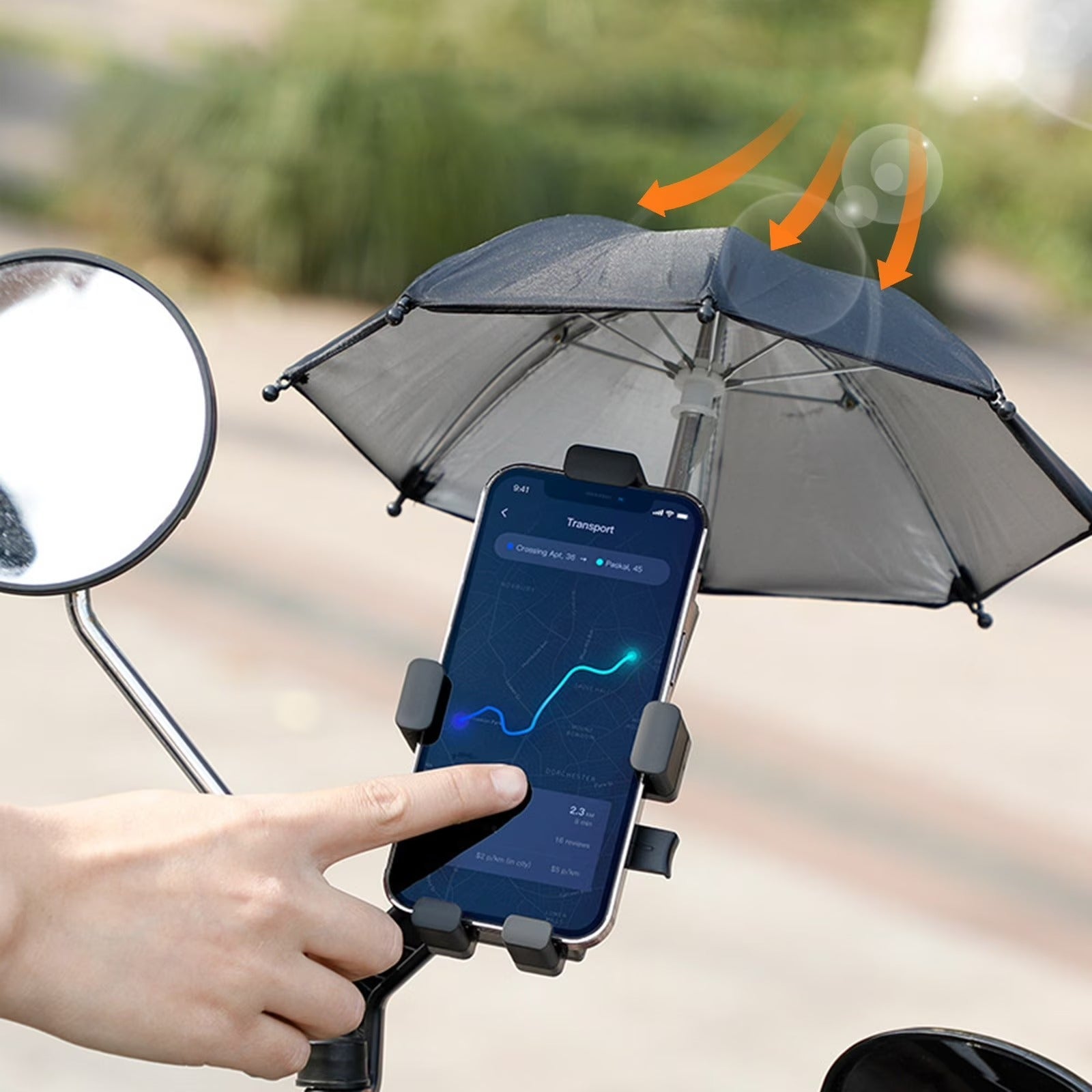 Mbajtes Telefoni+umbrella
